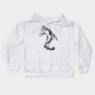 Fancy Horse Design Kids Hoodie